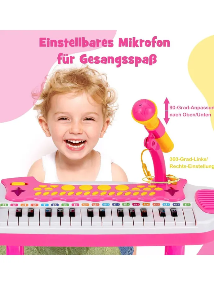 Keyboard 31 Tasten in Rosa