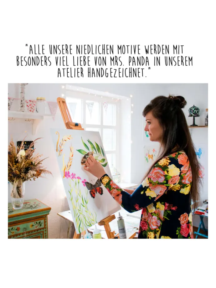 Kühlschrankmagnet Blumen Leben mit Spruch in Bunt