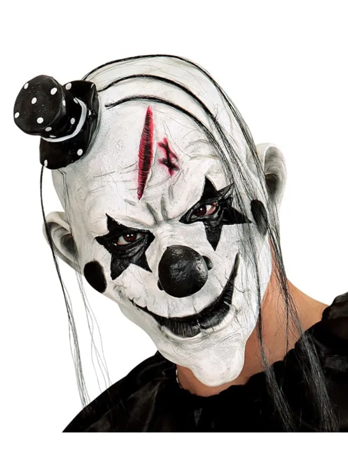 Killer Clownmaske in Weiß