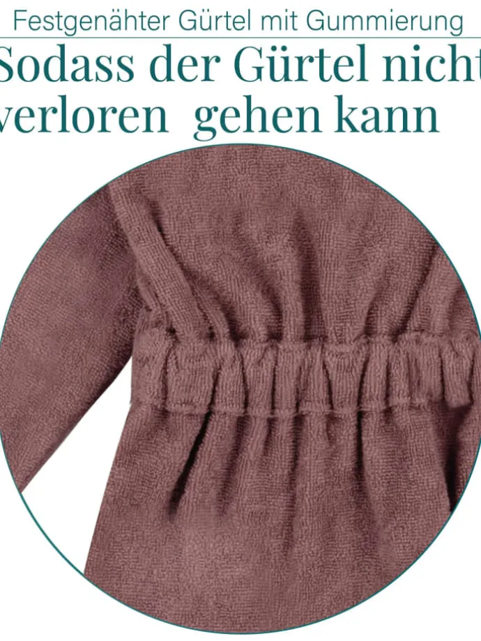 Kinder Bademantel aus Bio-Baumwolle Ljubljana in Rosa