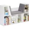 Kinder Bücherregal 103x30x63cm in Weiß