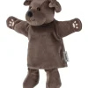 Kinder Handpuppe Hund in braunfarbend
