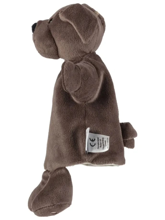 Kinder Handpuppe Hund in braunfarbend