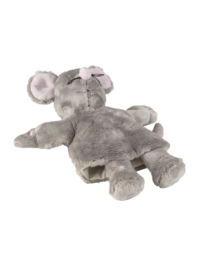 Kinder Handpuppe Maus in grau