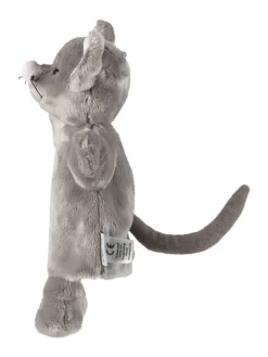 Kinder Handpuppe Maus in grau