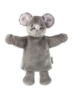 Kinder Handpuppe Maus in grau