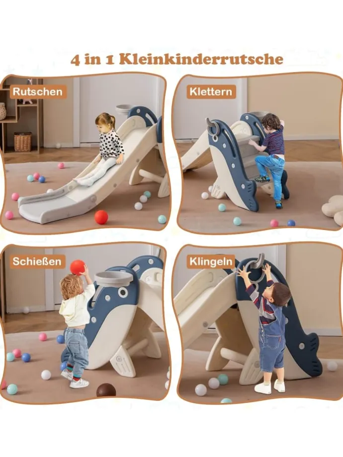 Kinder Rutsche in Blau