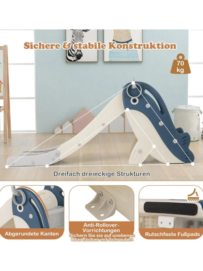 Kinder Rutsche in Blau