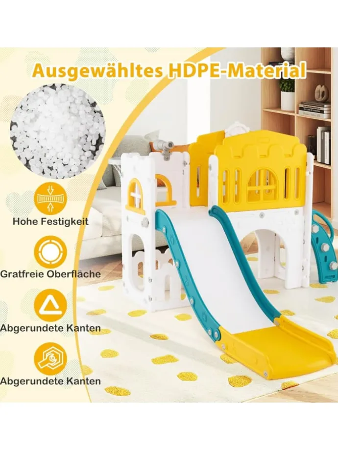 Kinder Rutsche in Gelb