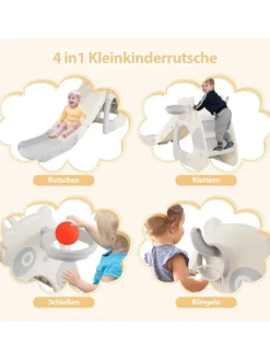 Kinder Rutsche in Grau