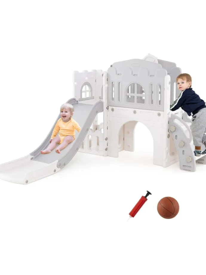 Kinder Rutsche in Grau