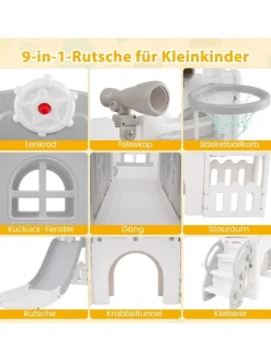 Kinder Rutsche in Grau