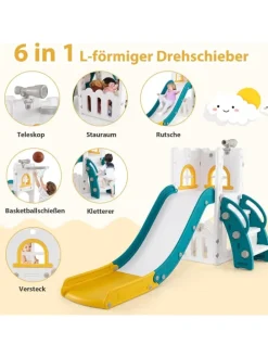 Kinder Rutsche in Grün