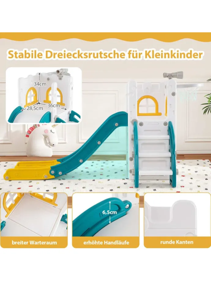 Kinder Rutsche in Grün