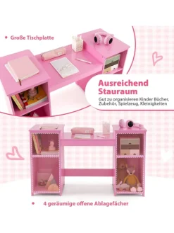Kinder Schminktisch-Set in Rosa
