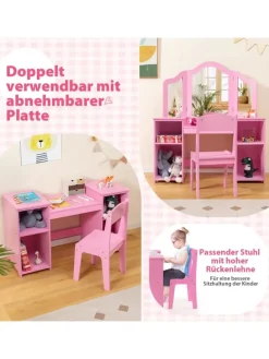 Kinder Schminktisch-Set in Rosa