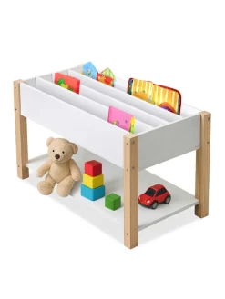 Kinderbücherregal in Weiß/ Natur – (B)80 x (H)44 x (T)40 cm