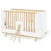 Kinderbett "Boks" in Weiß/ Natur - (B)144 x (H)90 x (T)78 cm