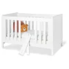 Kinderbett "Chalet" in Weiß - (L)148 x (B)77 x (H)90 cm