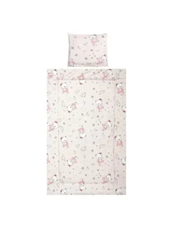 Kinderbettwäsche 3-teilig in rosa