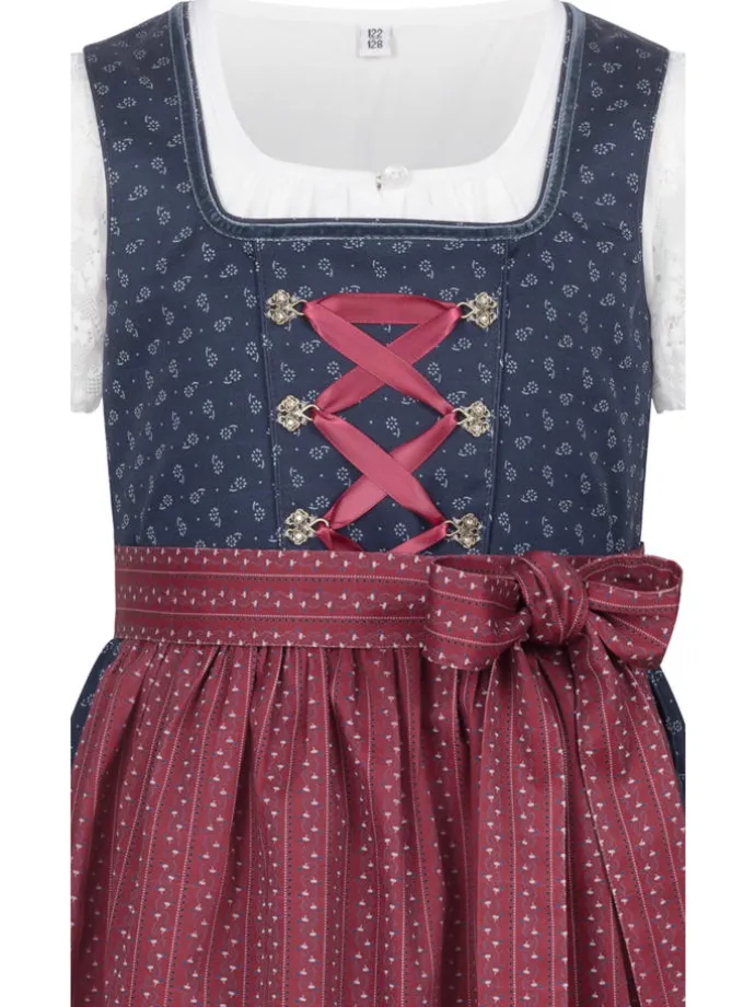 Kinderdirndl Gesr in Dunkelblau