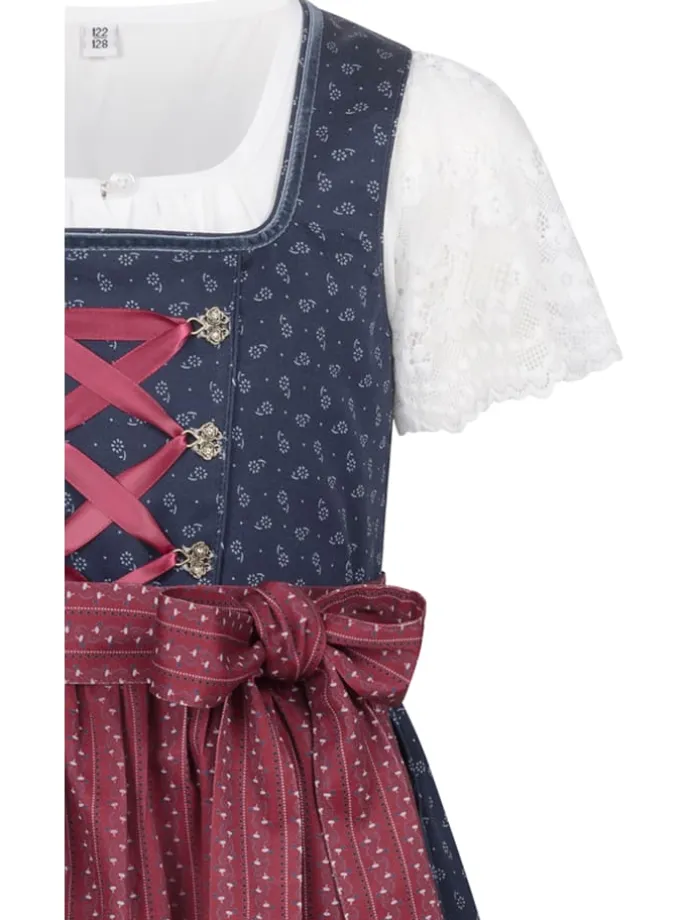 Kinderdirndl Gesr in Dunkelblau
