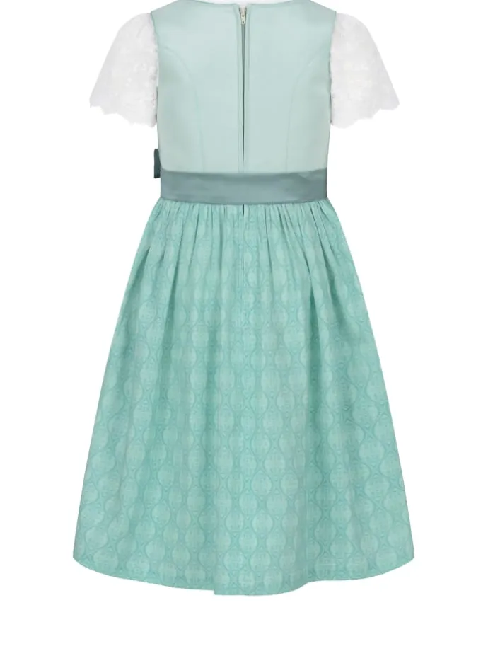 Kinderdirndl Gundi in Aqua