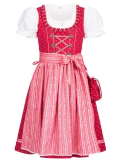 Kinderdirndl 3-teilig Diana in Beere