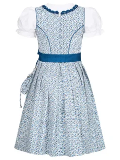 Kinderdirndl 3-teilig Doris in Blau