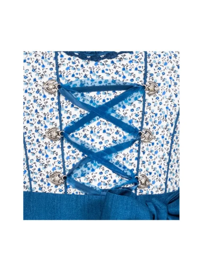 Kinderdirndl 3-teilig Doris in Blau