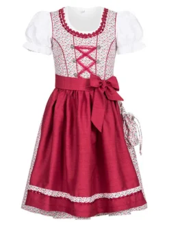 Kinderdirndl 3-teilig Doris in Beere