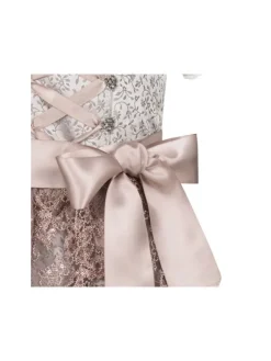 Kinderdirndl 3-teilig Elena in Silber Taupe