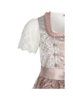 Kinderdirndl 3-teilig Elena in Silber Taupe