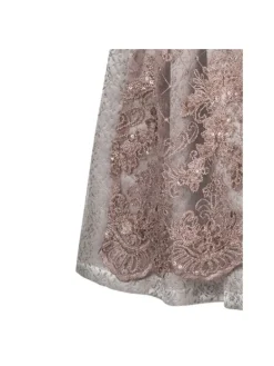 Kinderdirndl 3-teilig Elena in Silber Taupe