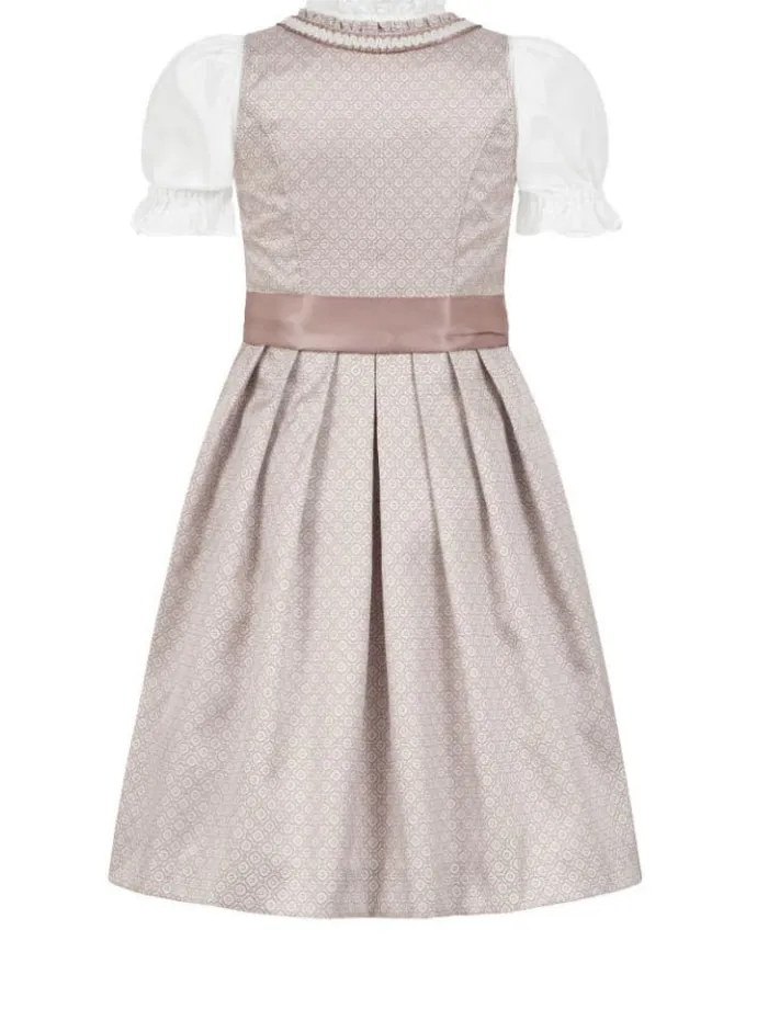 Kinderdirndl 3-teilig Stella in Taupe