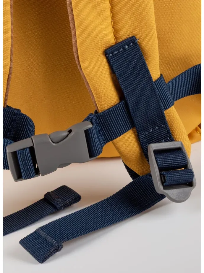 Kindergarten Rucksack fröhliches Tiergesicht, 5,2 Liter in gelb