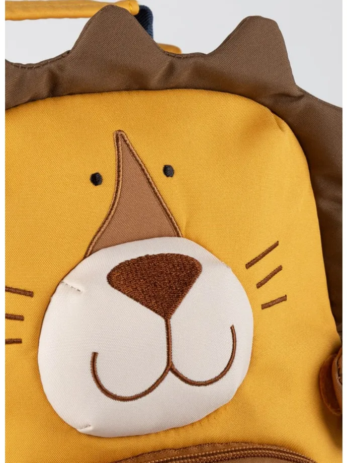 Kindergarten Rucksack fröhliches Tiergesicht, 5,2 Liter in gelb