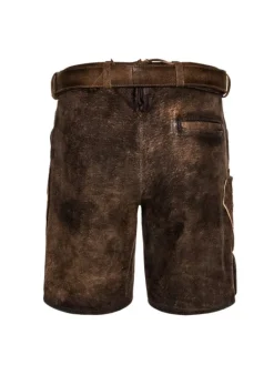 Kinderlederhose kurz Adam in Dunkelbraun