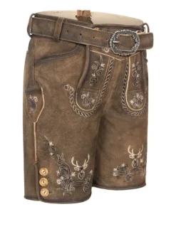 Kinderlederhose kurz Edgar in Braun