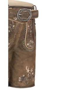 Kinderlederhose kurz Edgar in Braun