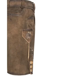 Kinderlederhose kurz Edgar in Braun