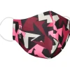 Kinder-Mund- und Nasen-Maske in Bordeaux/ Pink