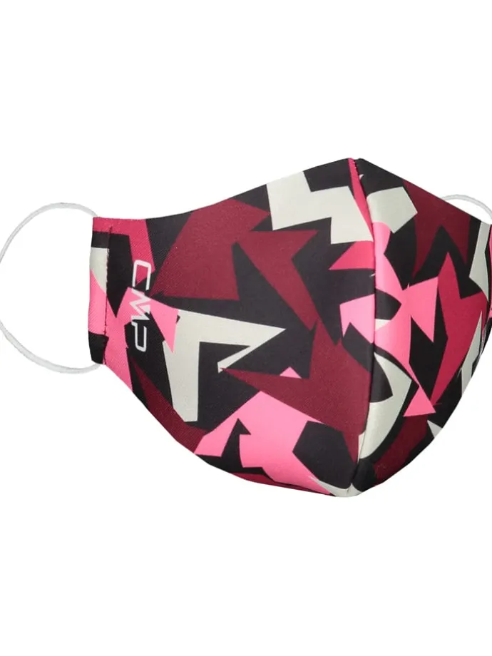Kinder-Mund- und Nasen-Maske in Bordeaux/ Pink