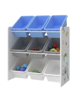 Kinderregal Muxía in Blau (H)60cm (B)62cm (T)26.5cm
