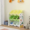 Kinderregal Muxía in Gelb Grün (H)60cm (B)62cm (T)26.5cm
