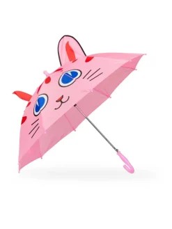 Kinder-Regenschirm "Katze" in Rosa
