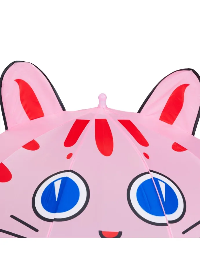 Kinder-Regenschirm "Katze" in Rosa