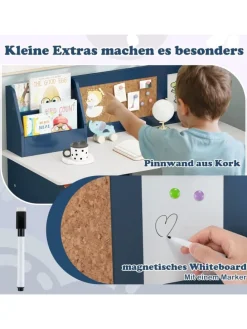Kinderschreibtisch Set in Blau