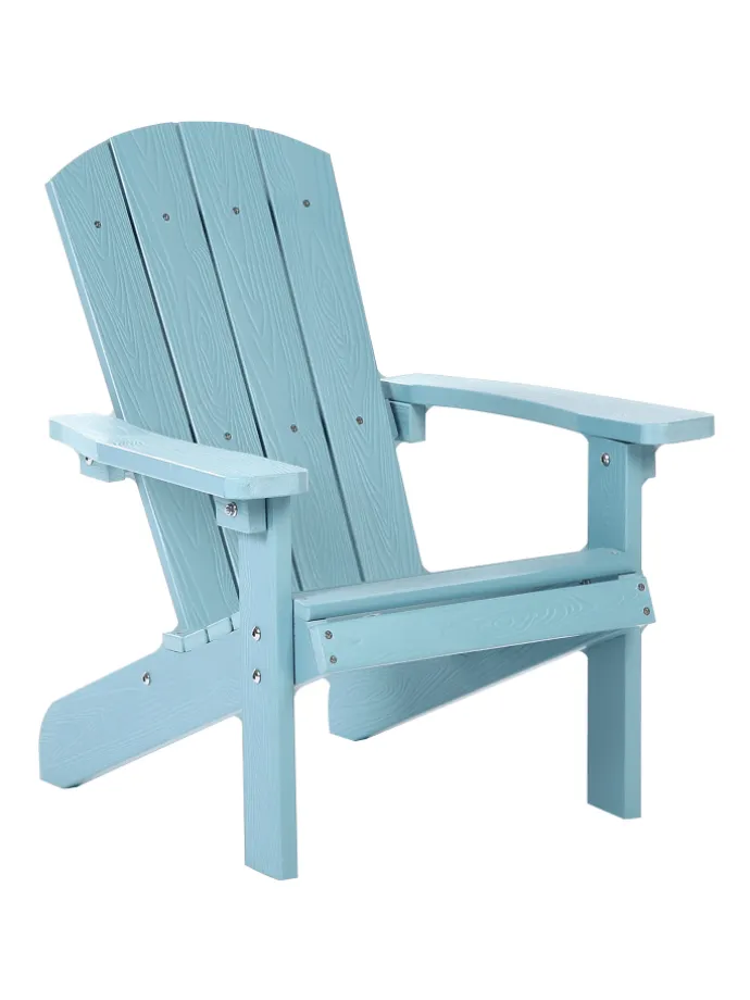 Kindersessel ADIRONDACK in Blau - (W) 40 x (H) 64 x (L) 50 cm