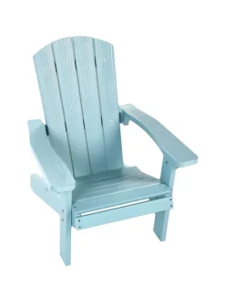 Kindersessel ADIRONDACK in Blau - (W) 40 x (H) 64 x (L) 50 cm